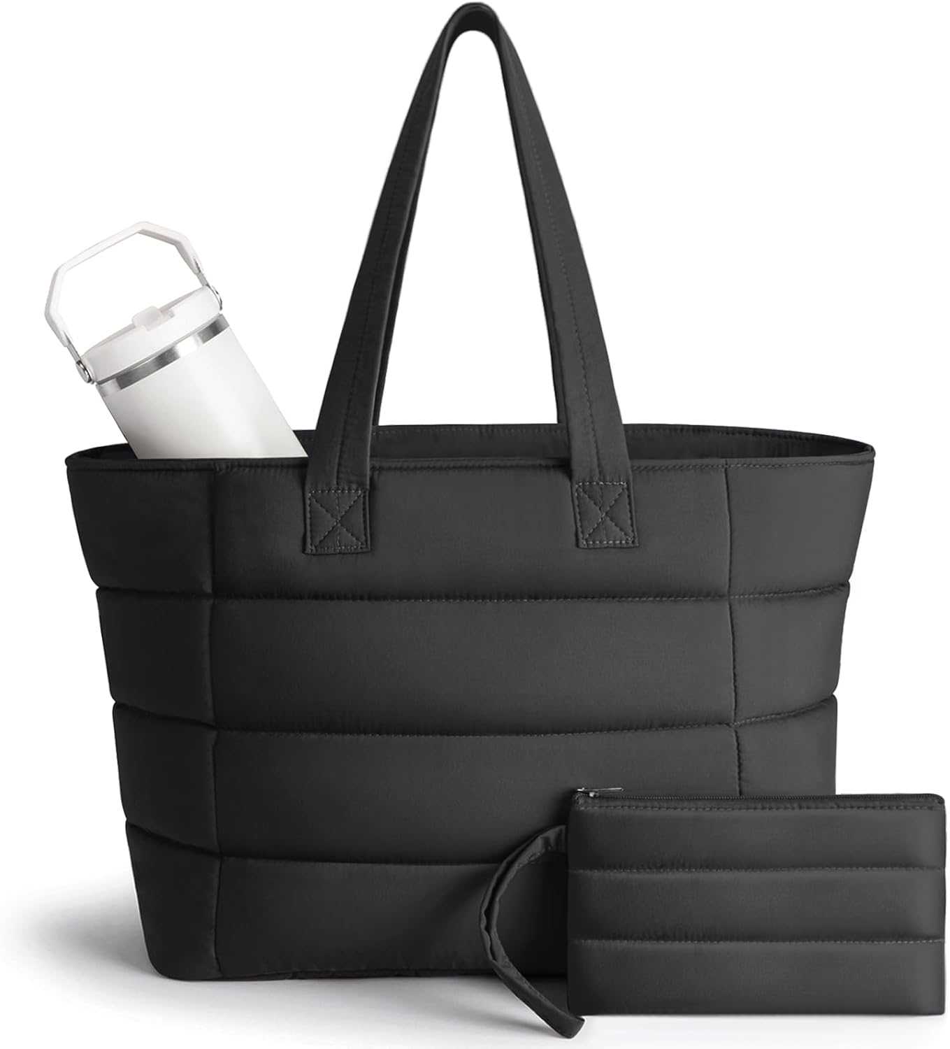 Women Bags For Work - Puffer-Tragetasche für Damen, Leichte Puffy-Schultertasche mit