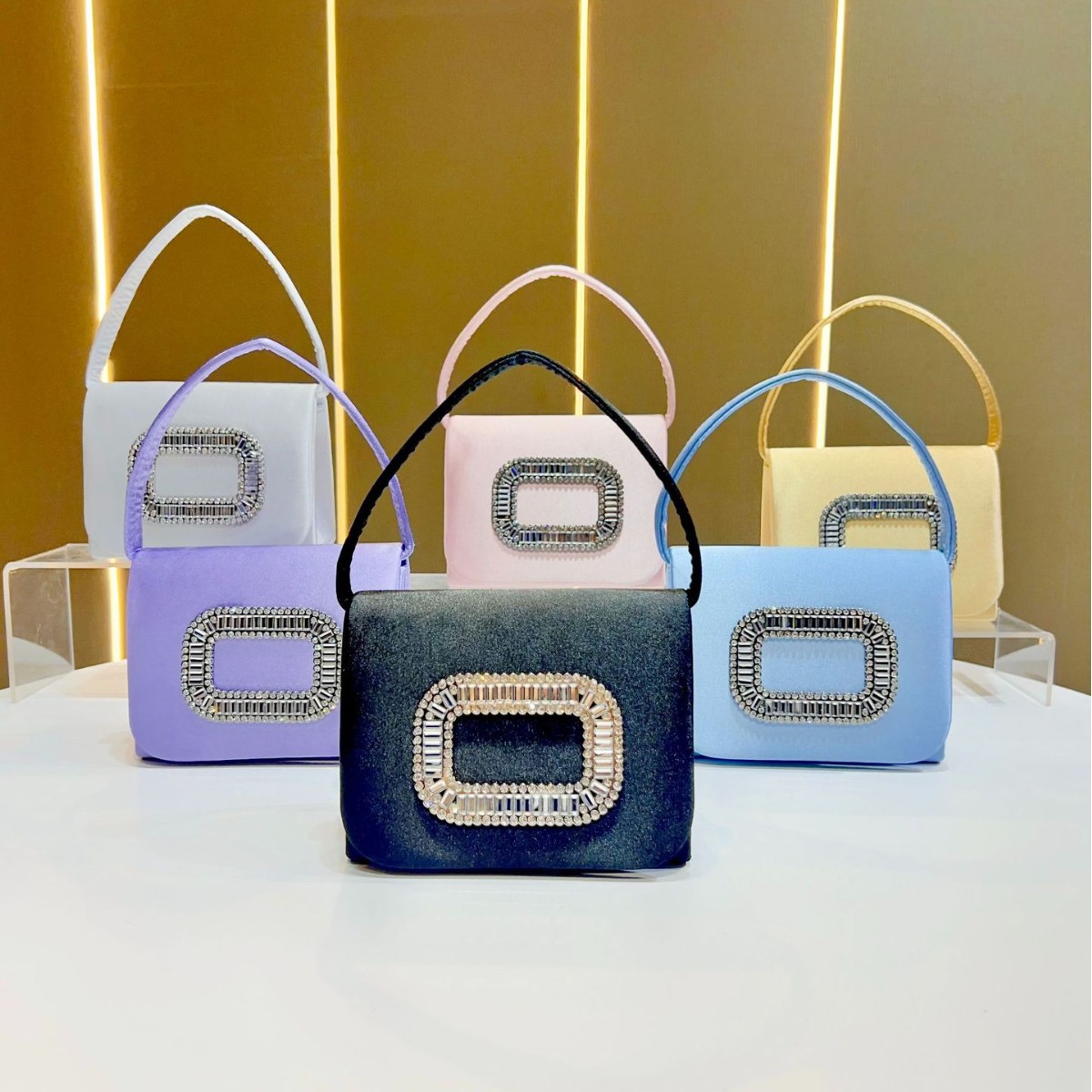 Mini Purse Chain - Luxuriöse quadratische Mini-Handtasche für Damen, mit