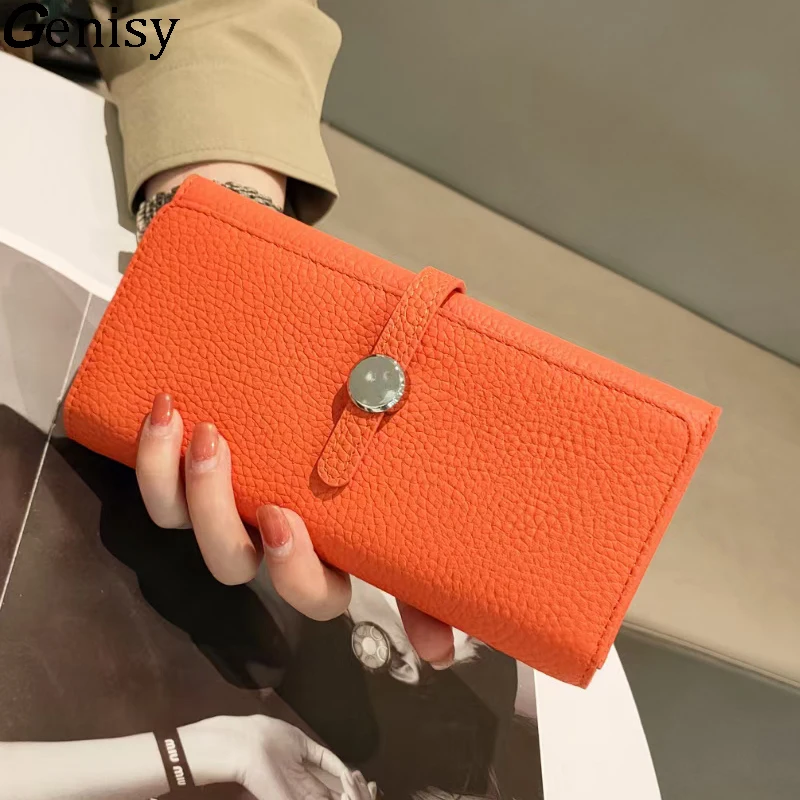 Women Bags Lv - Echtes Leder Brieftasche Frauen Lange Kupplung