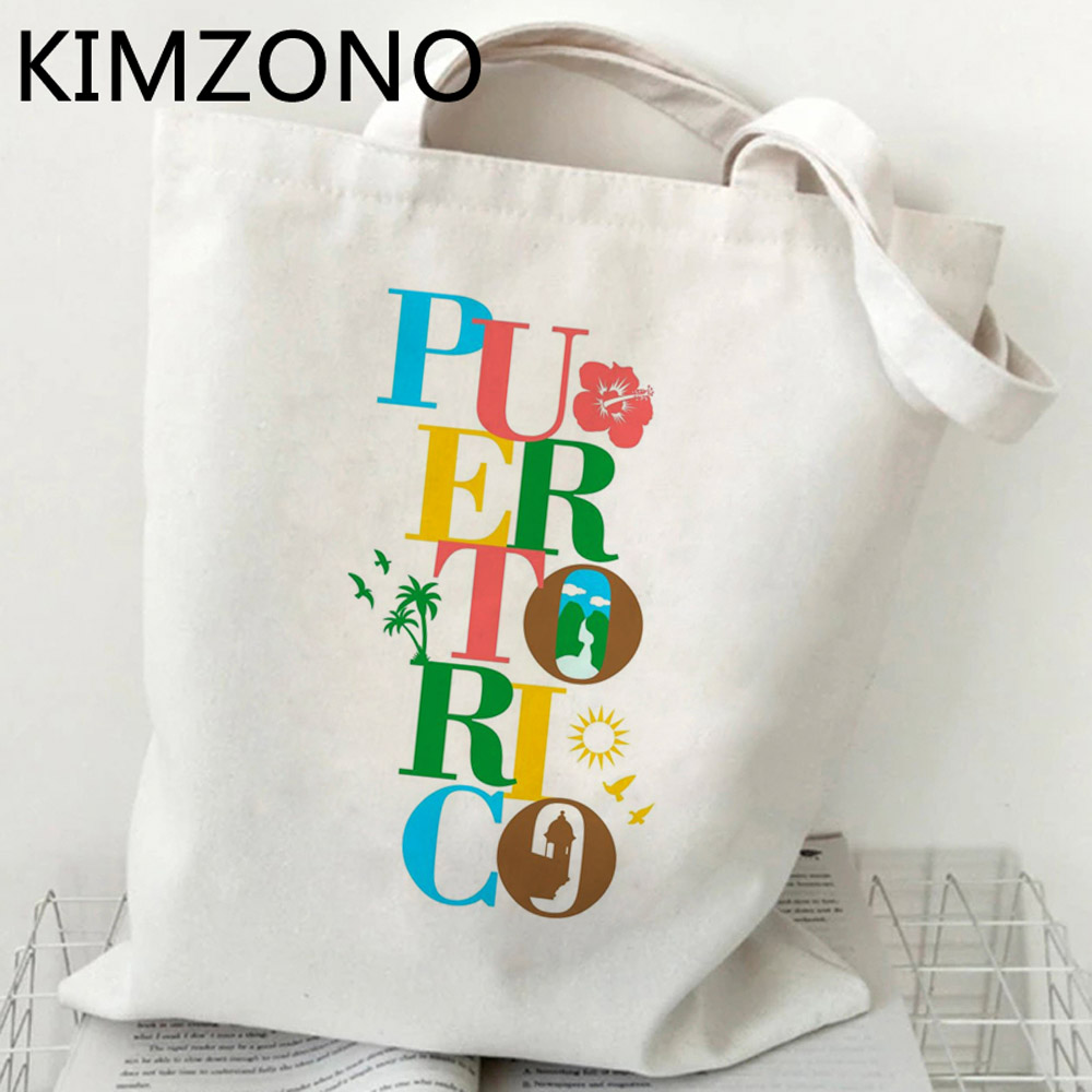 Women Bags Jute - Puerto Rico Einkaufstasche Bolsa Recycling-Tasche Baumwolle