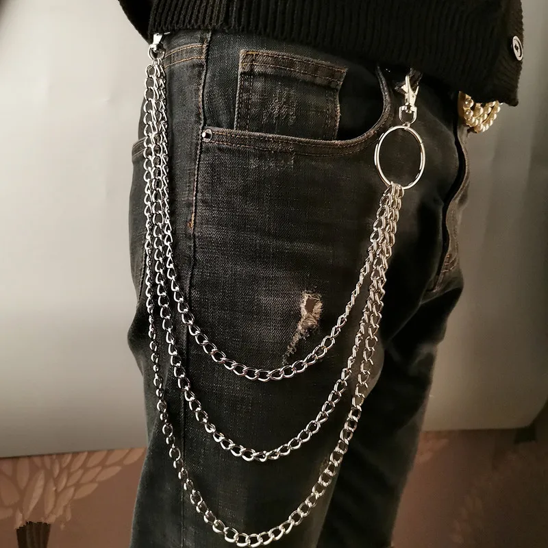 Mini Purse Chain - Mehrschichtige Metall-Gürtelkette Punk-Haken Metall-Gürteltasche Schlüsselanhänger Schmuck