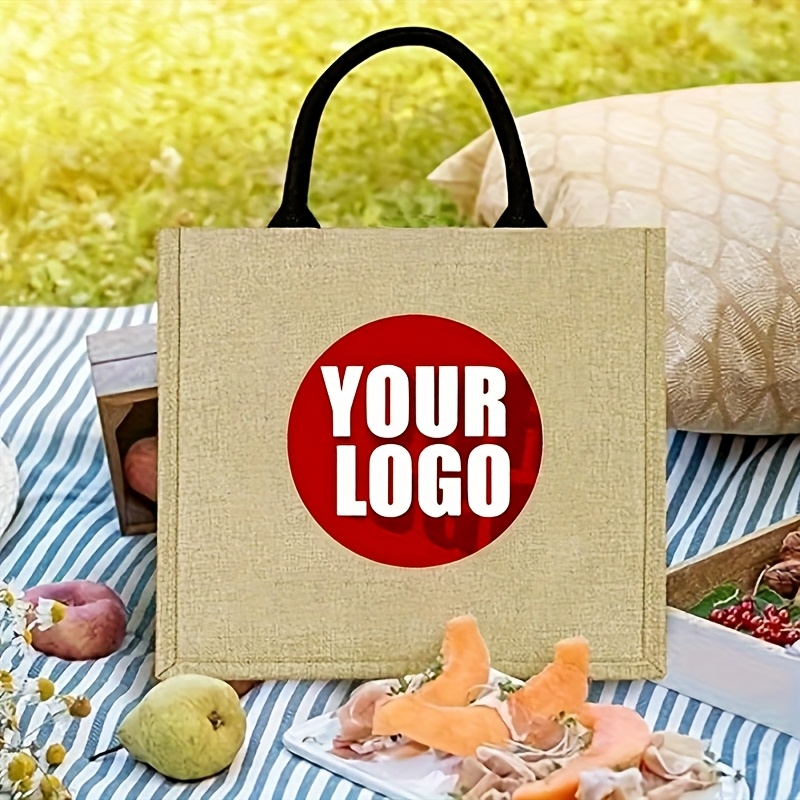 Women Bags Jute - Personalisierte Jute-Tragetasche Großformatige Verpackung Wiederverwendbar Perfekt