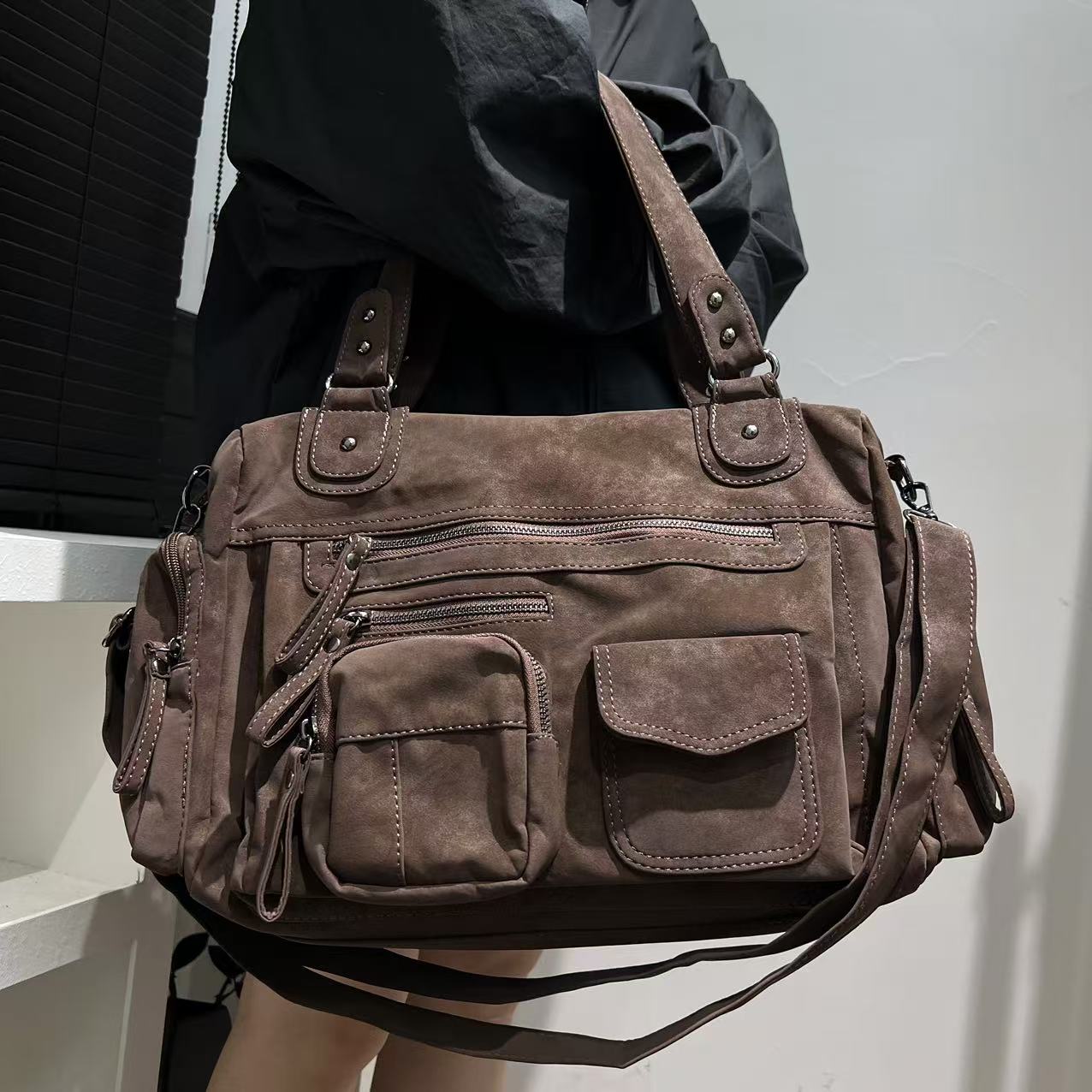 Women Bags For Airport - Damenmode Y2K Hot Girl Punk Motorradtasche