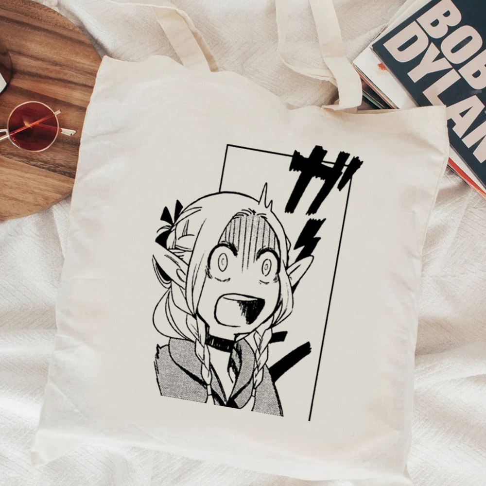 Women Bags Jute - Dungeon Meshi Einkaufstasche Öko Jute Tasche
