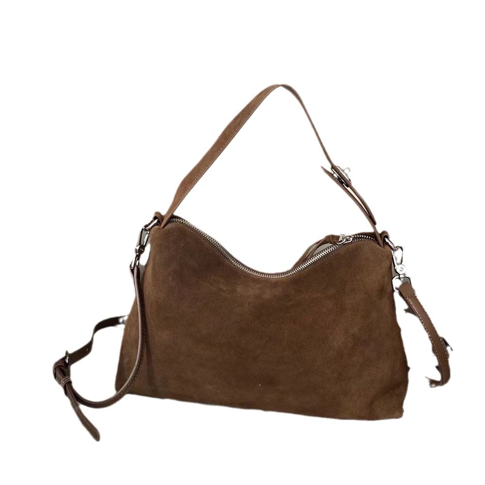 Women Bags Grey - Braune, geräumige, große Boston-Tragetasche, einfache Herbst-Winter-Kollektion,