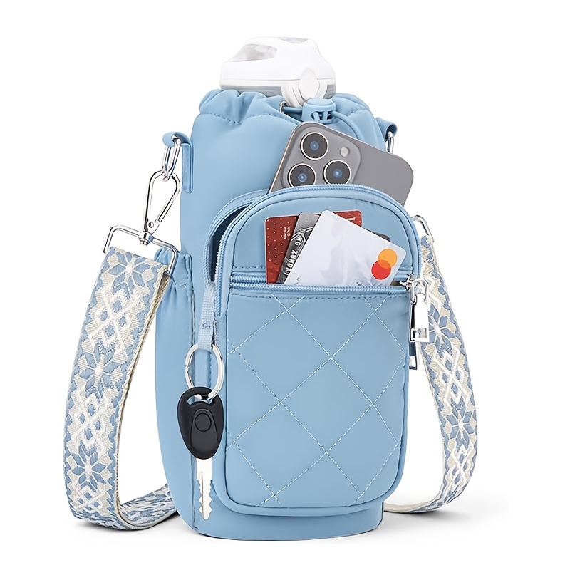 Women Bags Rack - Isolierte Wasserflaschentasche zum Umhängen, verstellbarer Riemen,