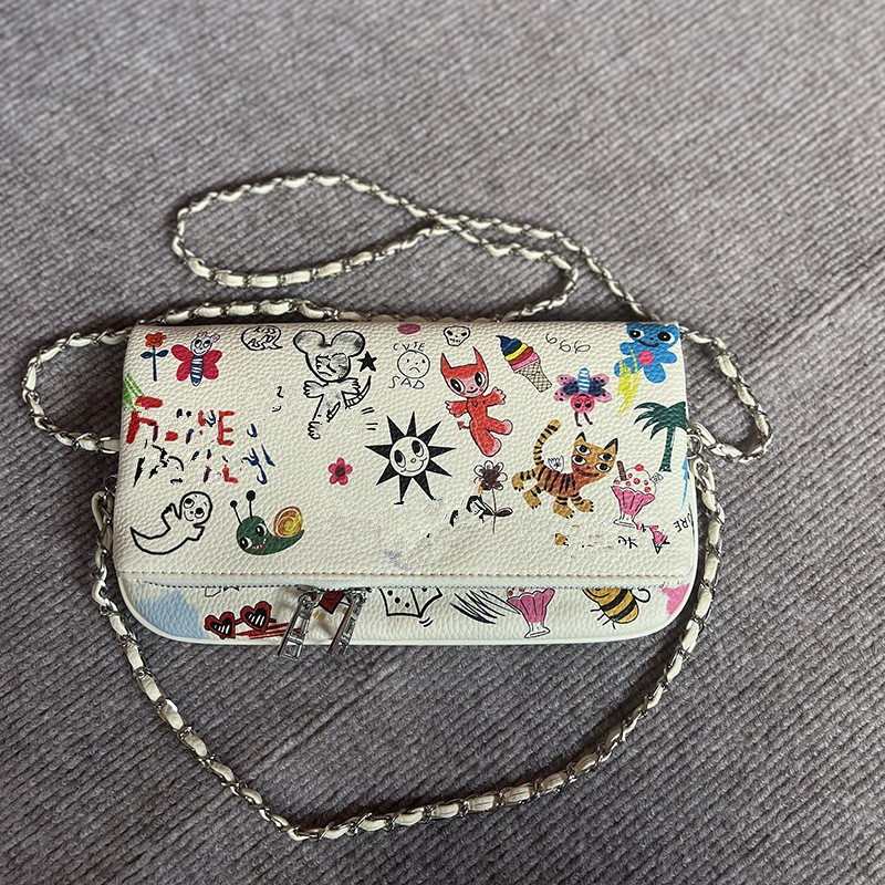Women'S Kipling Bags - Neue Graffiti-Illustration gedruckt klassische Mode vielseitige