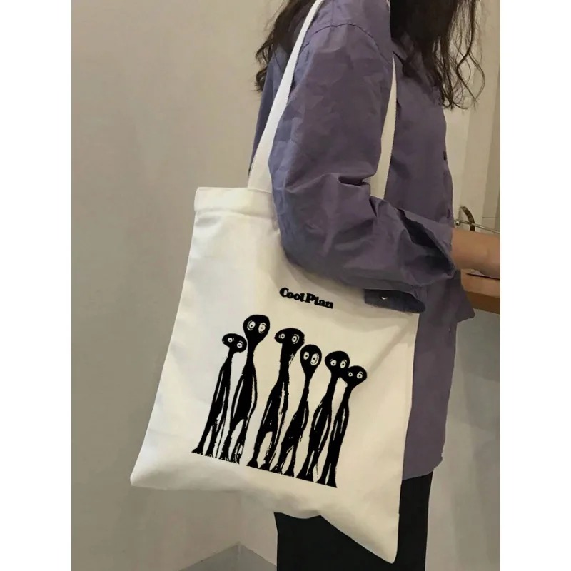 ROMWE Kawaii Canvas-Umhängetas – Women Bags For Work Bewertung und Preis