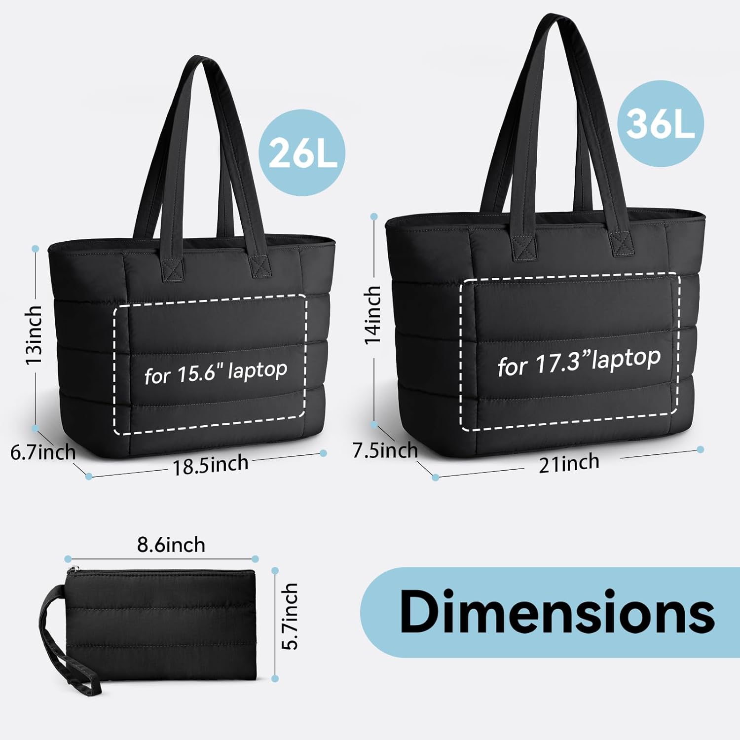 Puffer-Tragetasche für Damen,  – Women Bags For Work Bewertung und Preis