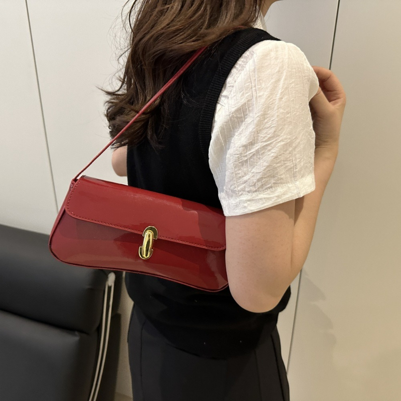 Glänzende Leder-Umhängetasche, – Women Bags For Airport Bewertung und Preis