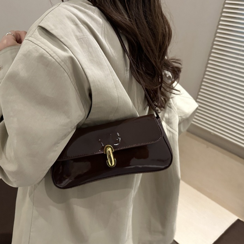 Glänzende Leder-Umhängetasche, – Women Bags For Airport Bewertung und Preis