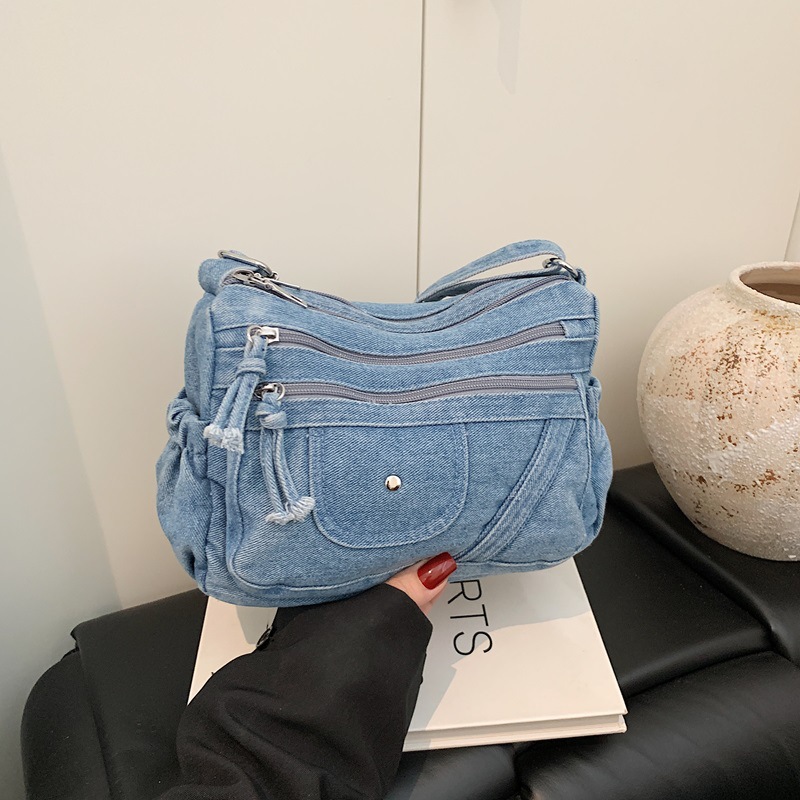 Street Style Retro Blaue Denim – Women'S Kipling Bags Bewertung und Preis