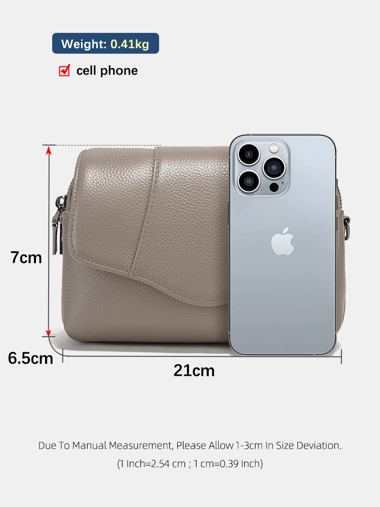 Zency Umhängetasche aus echtem – Women Bags Grey Bewertung und Preis