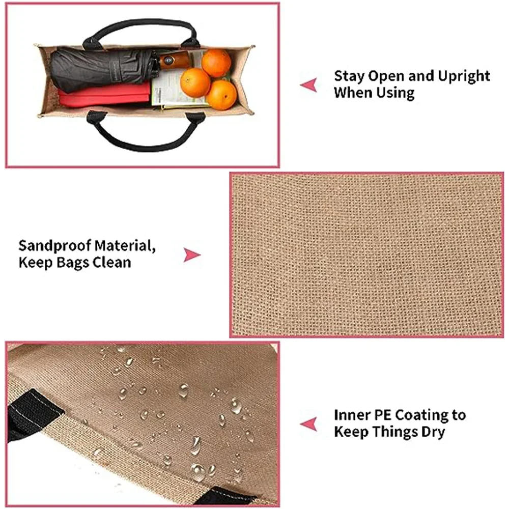 Leinen-Einkaufstasche mit Samu – Women Bags Jute Bewertung und Preis