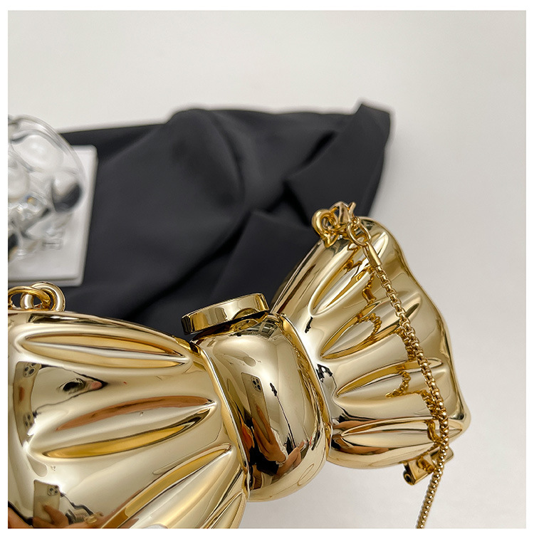 Glänzende goldene Metall-Schle – Mini Purse Chain Bewertung und Preis