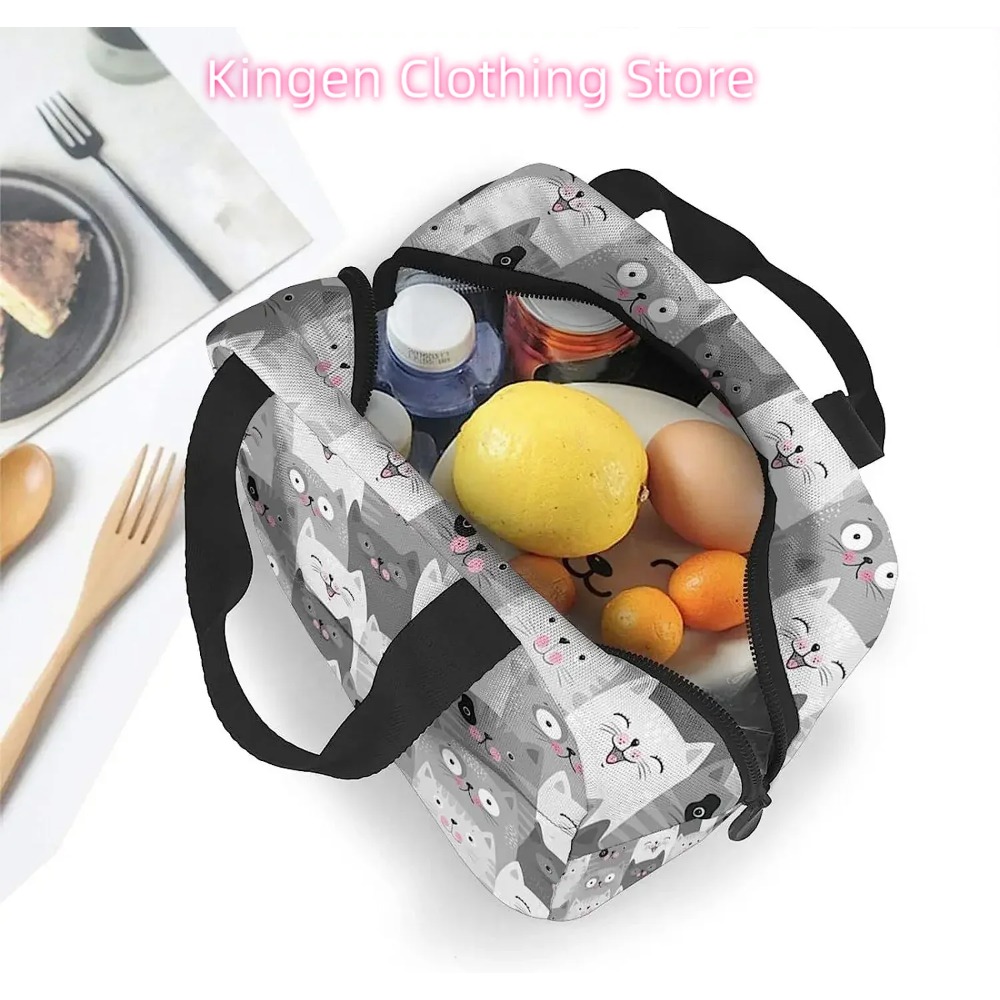 Graue Katzen-Lunch-Tasche, iso – Women Bags Grey Bewertung und Preis