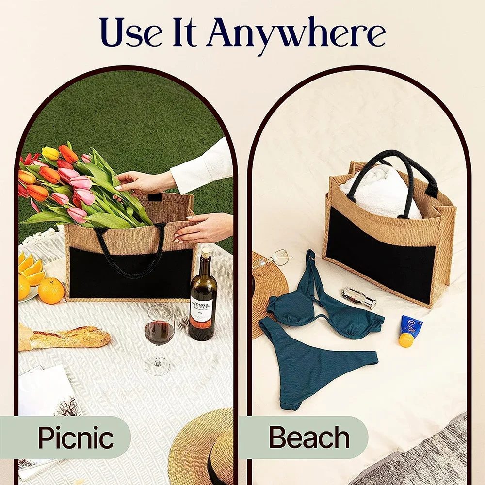 Einkaufstasche, wiederverwendb – Women Bags Jute Bewertung und Preis