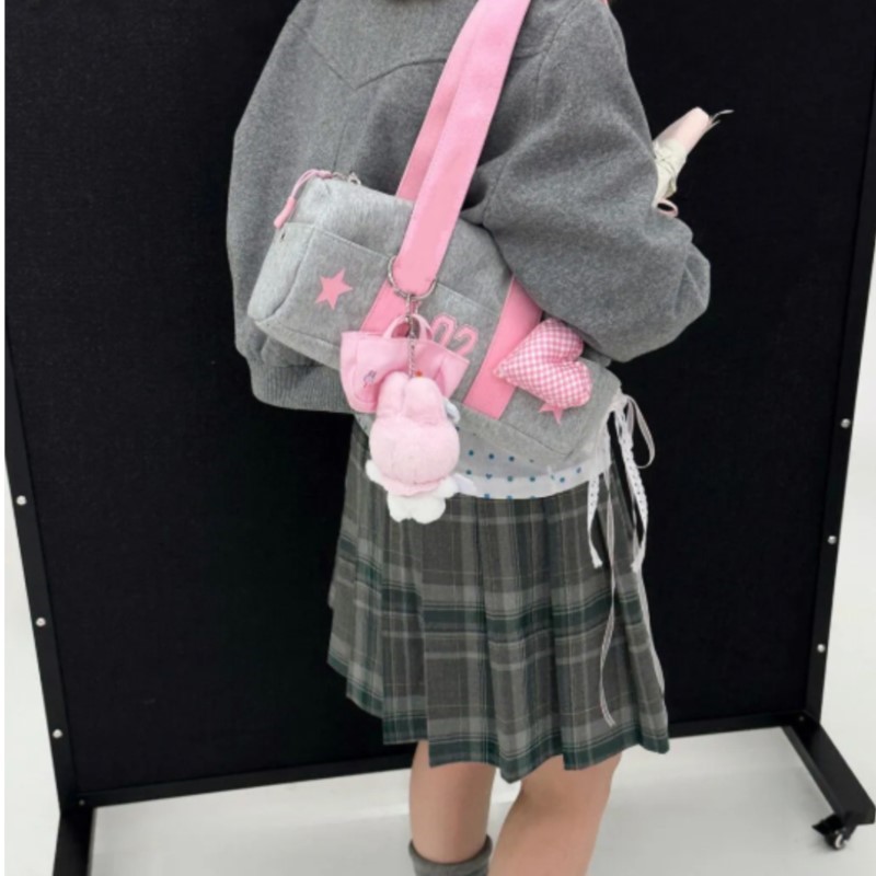 Harajuku Grau Handtasche Leinw – Women Bags Grey Bewertung und Preis