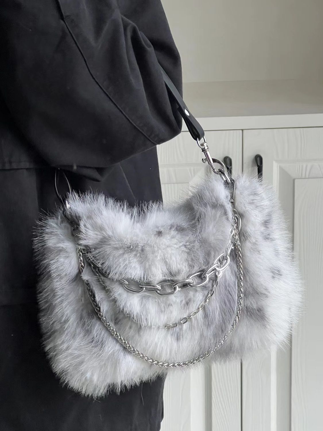 Jiaerdi Vintage Y2K Handtasche – Women Bags Grey Bewertung und Preis