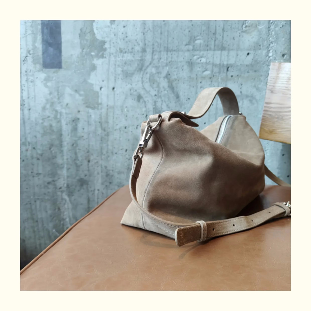 Braune, geräumige, große Bosto – Women Bags Grey Bewertung und Preis